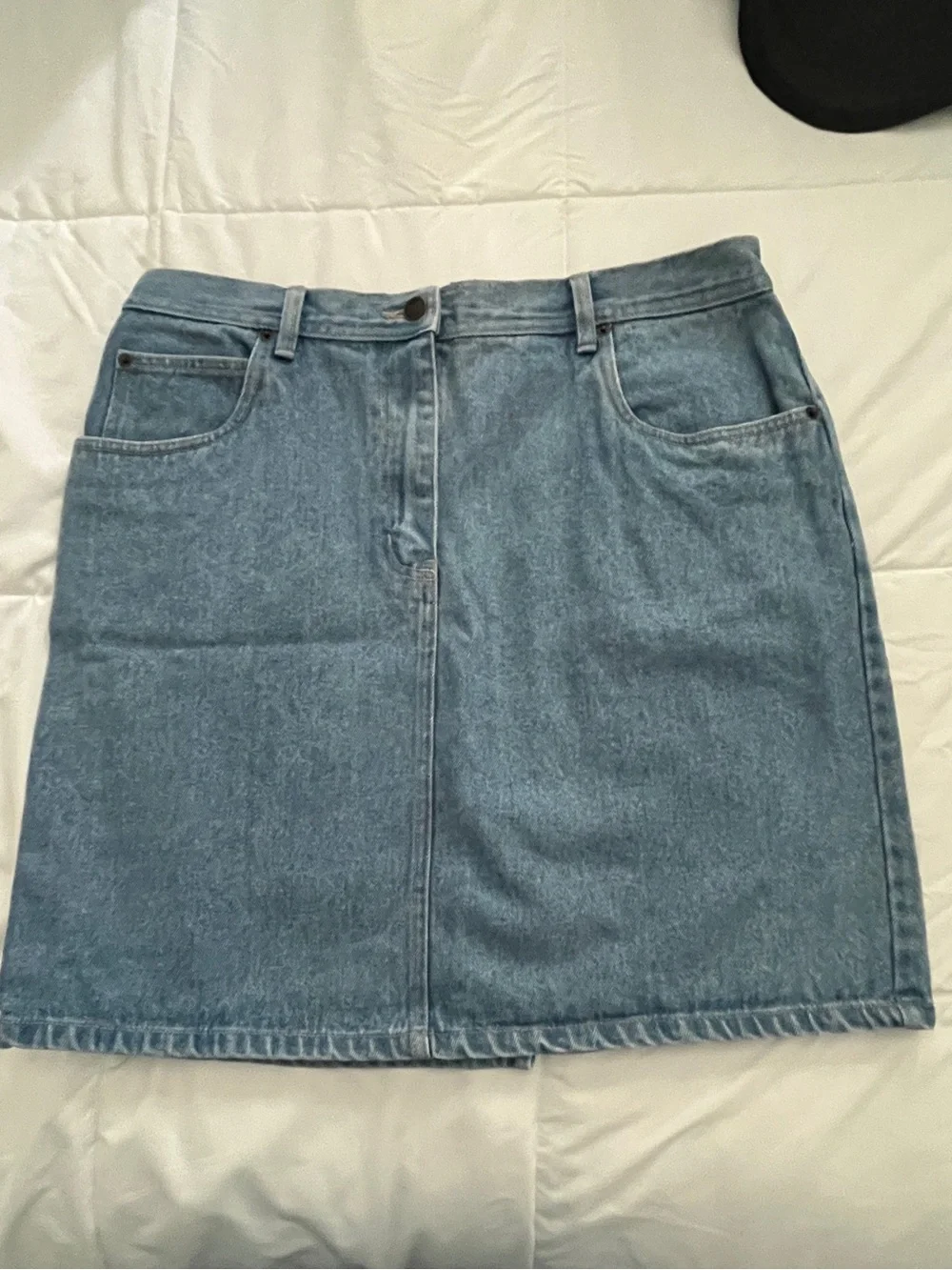 bill blass Light Blue Denim Jean Skirt